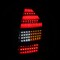 Spec-D Tuning Chrysler 300C Led Tail Lights All Black Housing With Clear Lens 05-07 LT-300C05JMLED-V2-TM - alternate 2